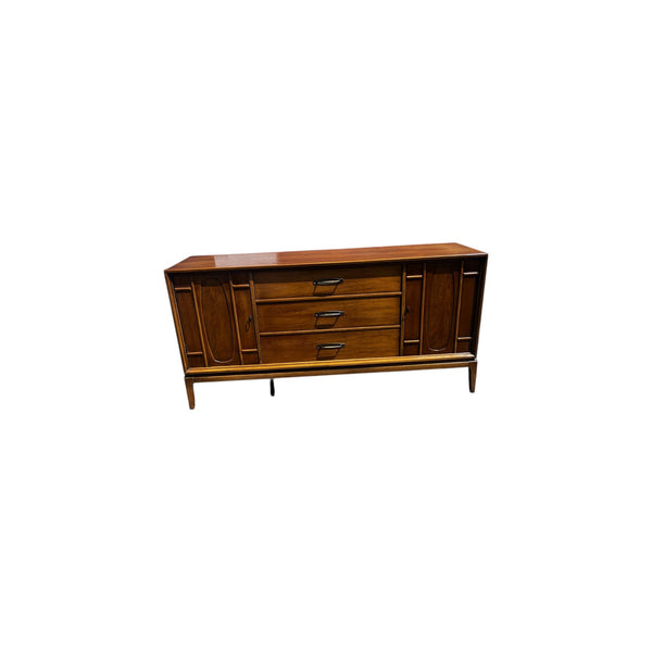 Mid Century Modern Walnut Credenza by Halle Bros