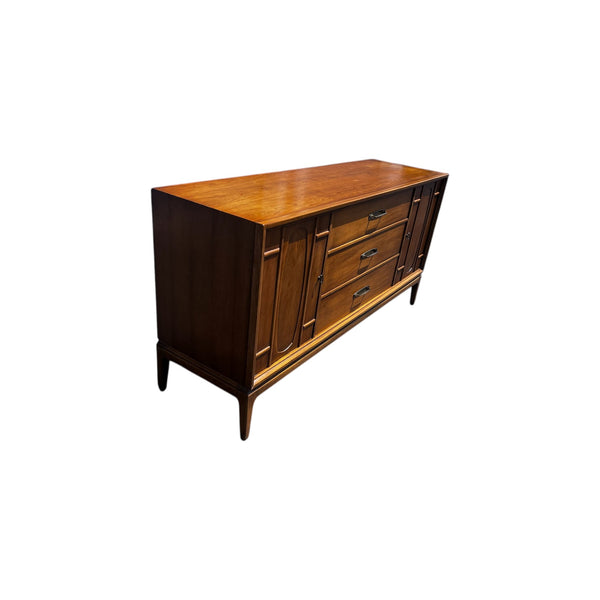 Mid Century Modern Walnut Credenza by Halle Bros