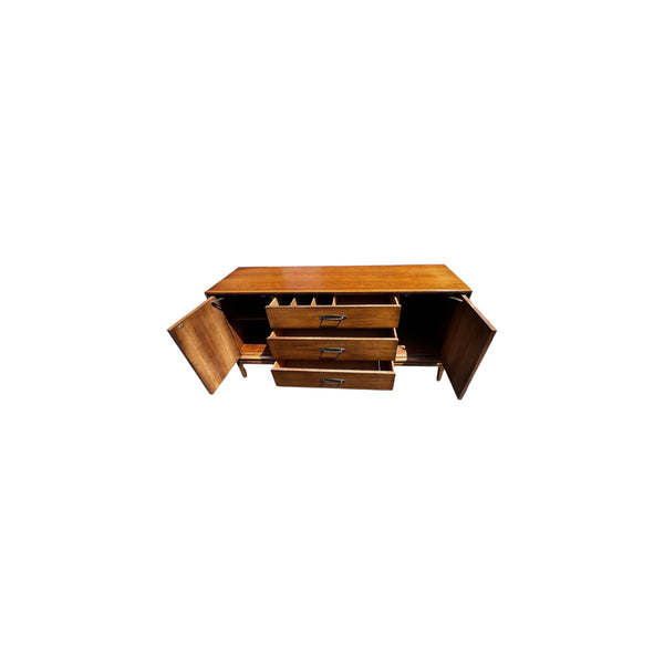 Mid Century Modern Walnut Credenza by Halle Bros