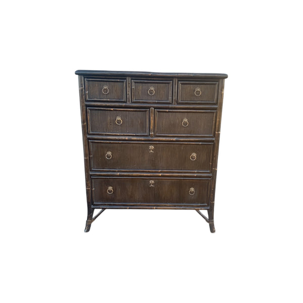 Tommy Bahama Chest of drawers split bamboo pencil reed