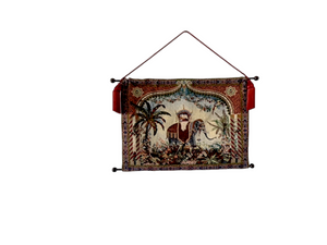 The Bombay Company large tapestry Indian elephant scene