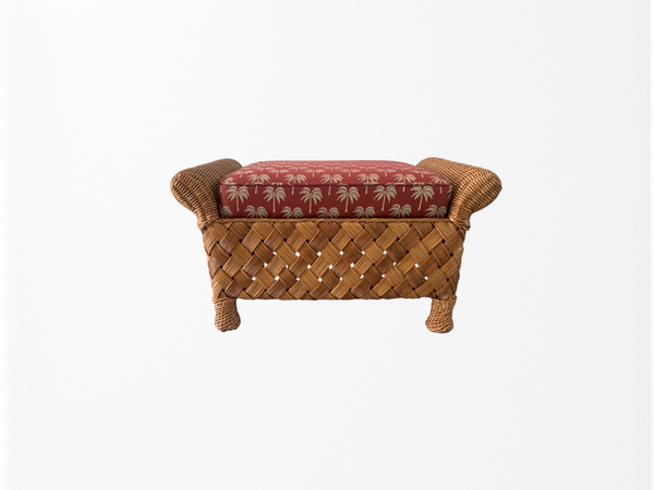 Palecek BIG DADDY Rattan Wicker Oversized Ottoman