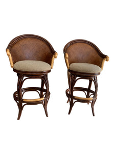 Bamboo Wicker & Rattan Bar stools