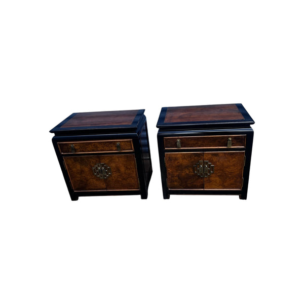 Chin Hua Nightstands Cabinet by Raymond K Sabota for Century Furniture a Pair