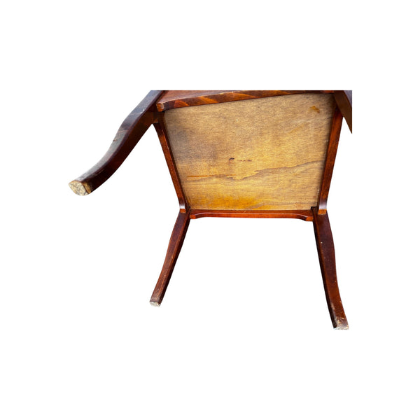 Italian Mid Century Modern Gentleman's Clothing Valet Butler Chair Cane Seat MCM