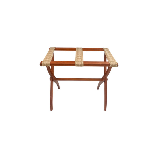 Vintage Scheibe Style Wooden Luggage Rack Stand Tapestry Boho original