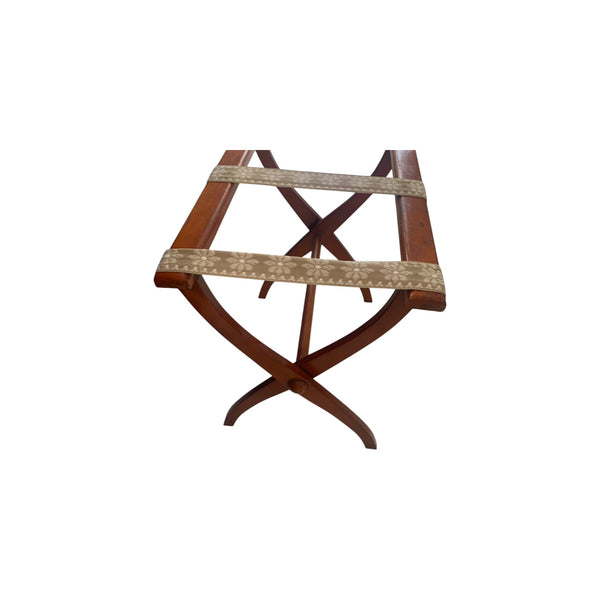 Vintage Scheibe Style Wooden Luggage Rack Stand Tapestry Boho original