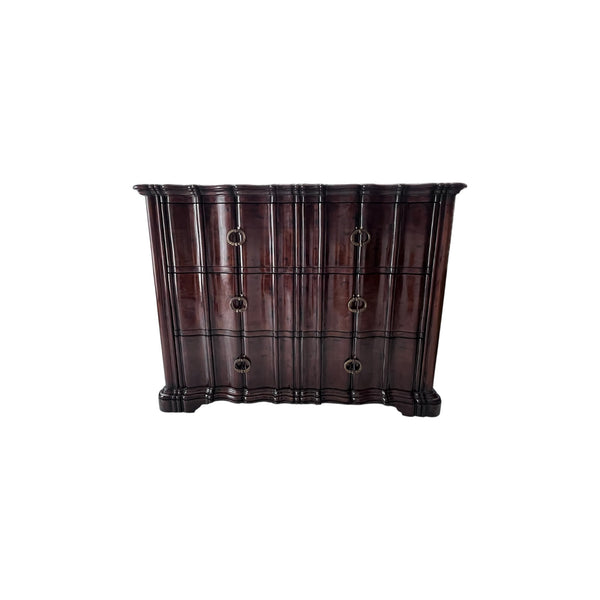 Rococo Style Century Furniture 3 drawers Serpentine Commode dresser