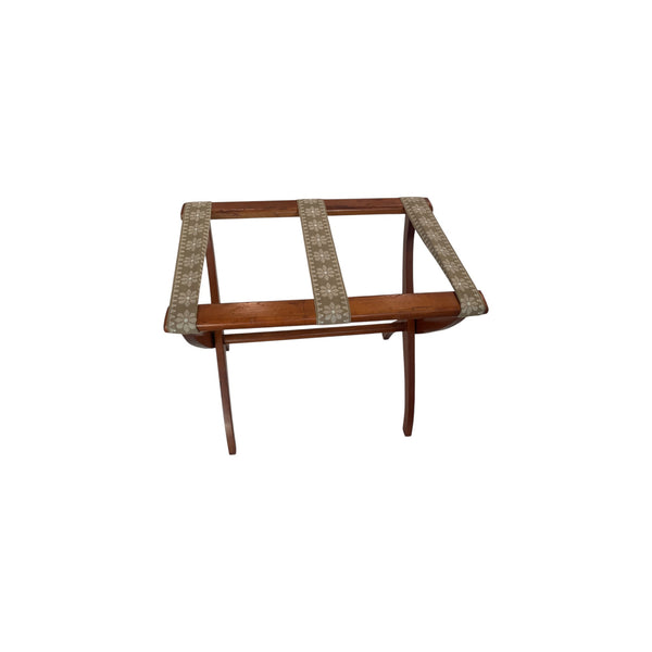 Vintage Scheibe Style Wooden Luggage Rack Stand Tapestry Boho original