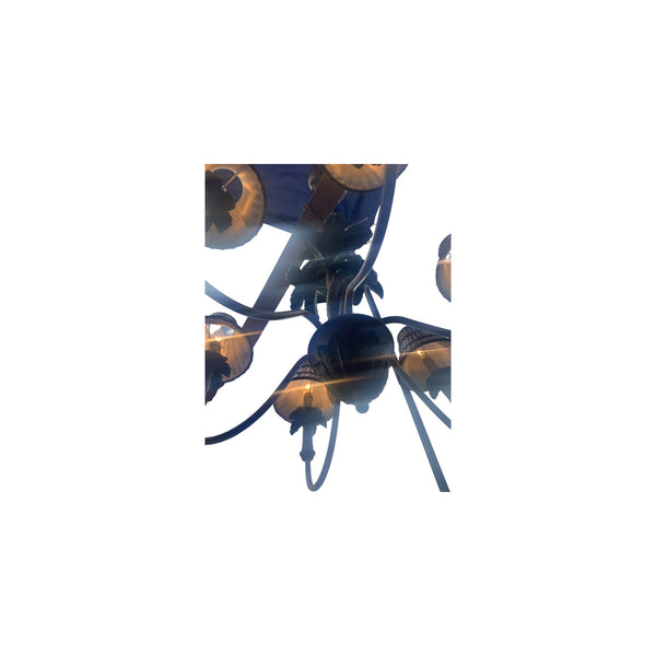 Vintage Three Palm Tree Chandelier 6 arms