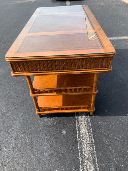 Tommy Bahama British Colonial Bamboo and Rattan Desk