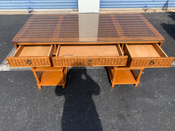 Tommy Bahama British Colonial Bamboo and Rattan Desk