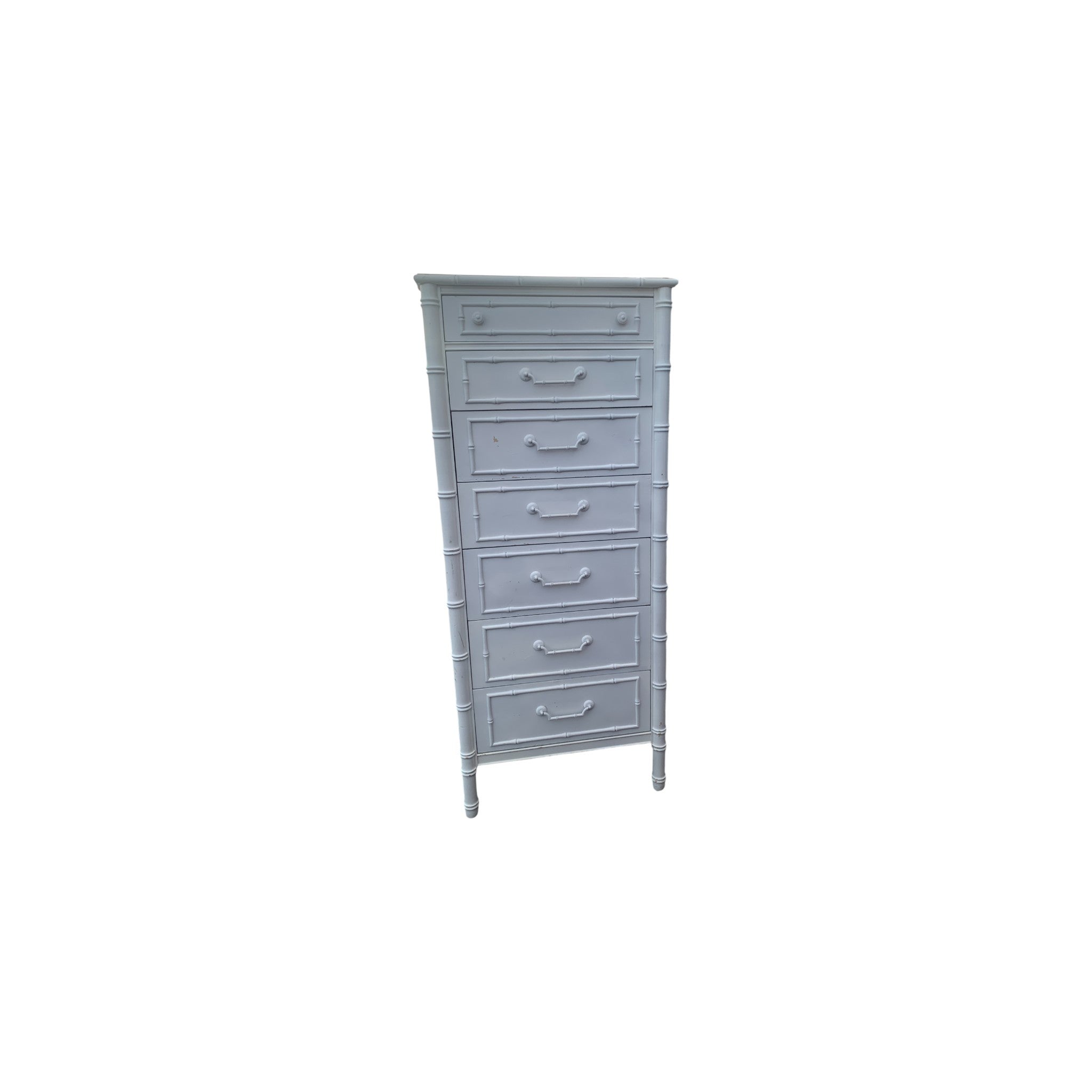 Thomasville Faux Bamboo Tall Lingerie Chest of drawers