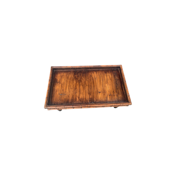 Bamboo and Rattan Tray Coffee Table by Palecek