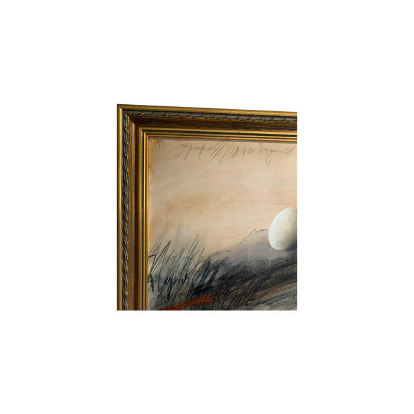 Jørgen Waring (1938-2022), oil on board, abstract painting, signed '82