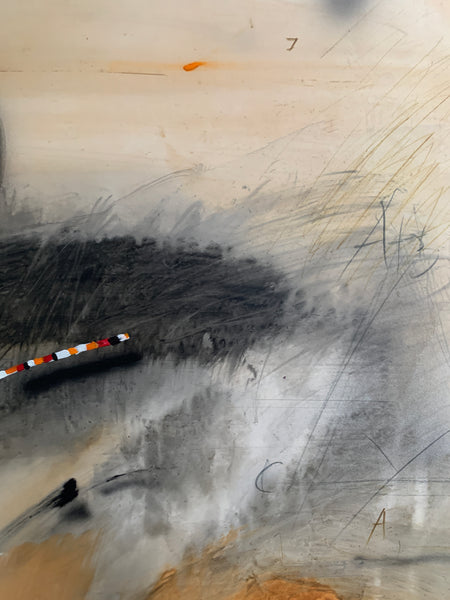Jørgen Waring (1938-2022), oil on board, abstract painting, signed '82