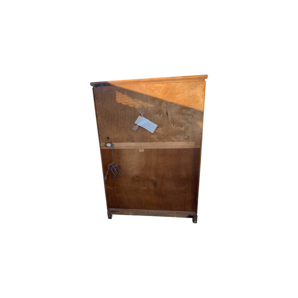 Vintage Thomasville Mystique Chinoiserie Armoire Pecan Burl Wood & Brass hardware
