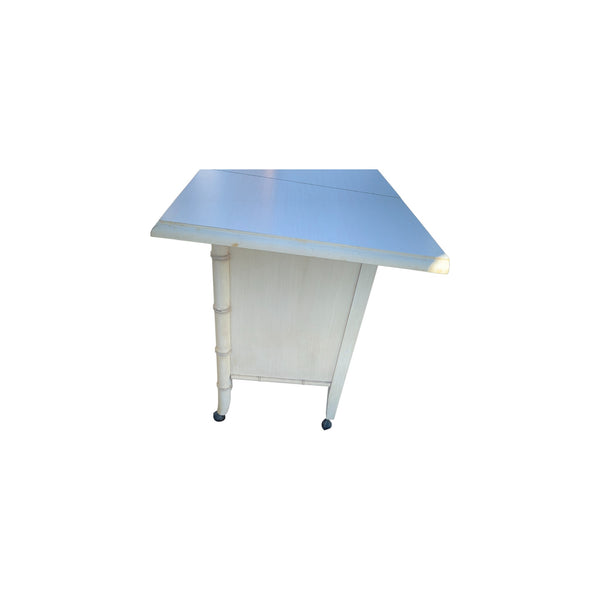 Vintage Dixie Aloha Faux Bamboo Pop-up Server bar cabinet #2