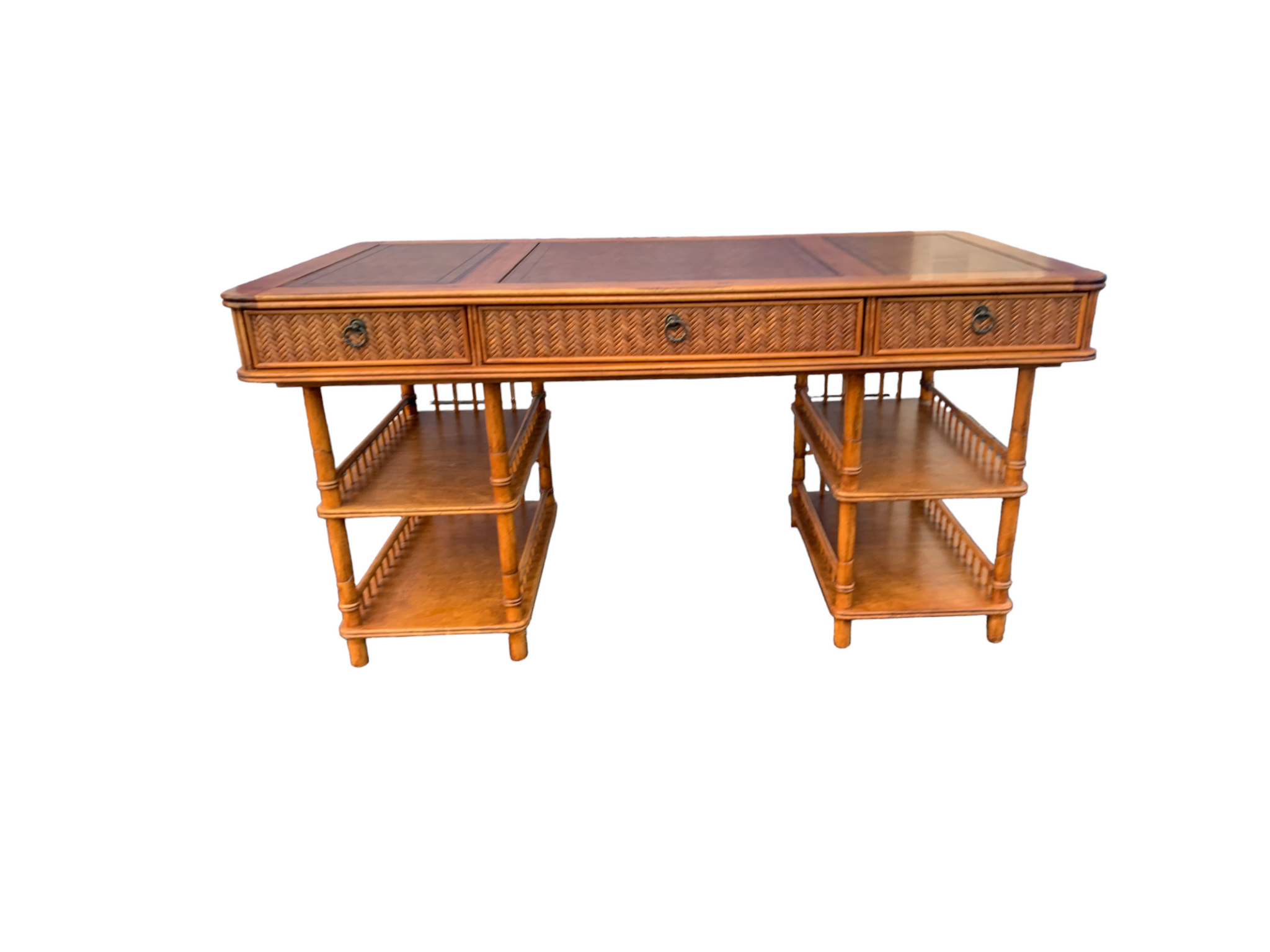 Tommy Bahama British Colonial Bamboo and Rattan Desk