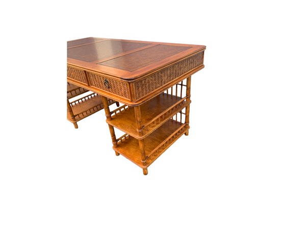 Tommy Bahama British Colonial Bamboo and Rattan Desk