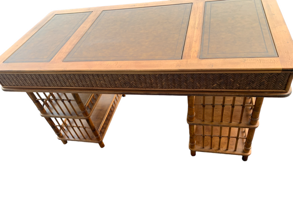 Tommy Bahama British Colonial Bamboo and Rattan Desk