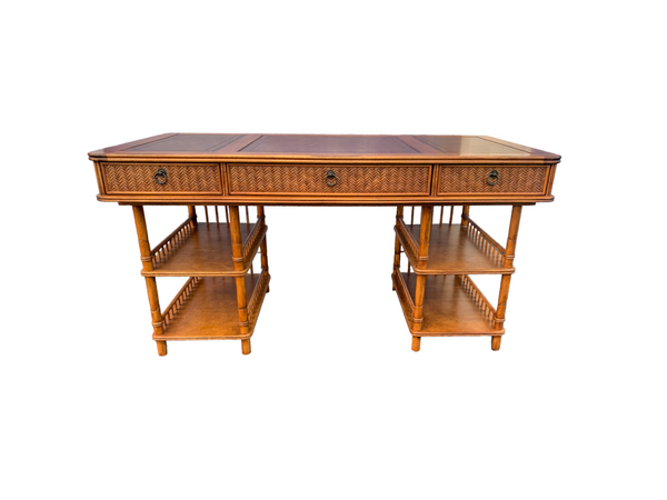 Tommy Bahama British Colonial Bamboo and Rattan Desk