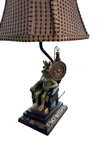 King Frog on Throne Table lamp