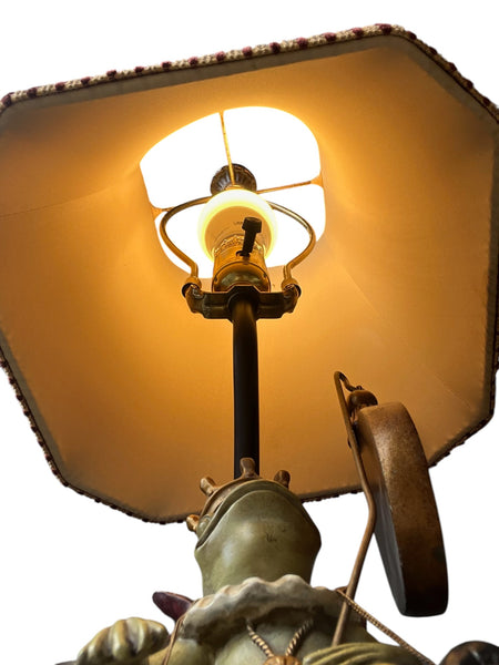 King Frog on Throne Table lamp