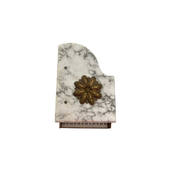 Rare Vintage Thorens Marble top Grand Piano Music Box with Jewelry Compartment