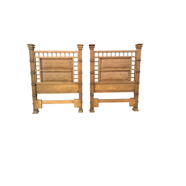 Twins Bamboo Rattan Headboards in Square Tommy Bahama Style