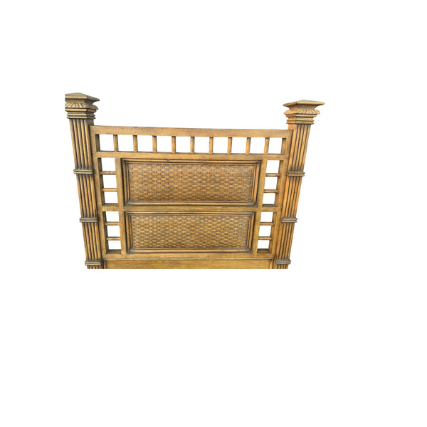 Twins Bamboo Rattan Headboards in Square Tommy Bahama Style