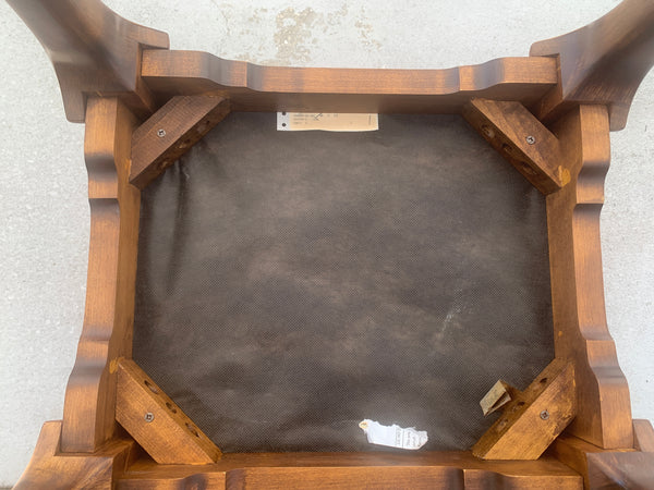 Ethan Allen Queen Anne Style Maple Benches or Stools - A Pair