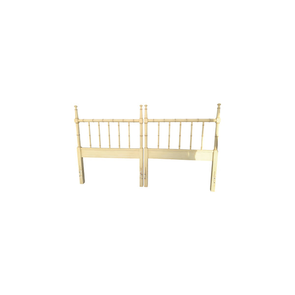 Henry Link Bali Hai Faux Bamboo Twin Size Headboards Hollywood regency