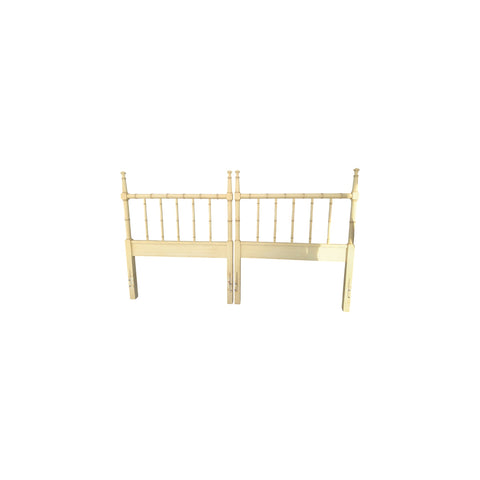 Henry Link Bali Hai Faux Bamboo Twin Size Headboards Hollywood regency