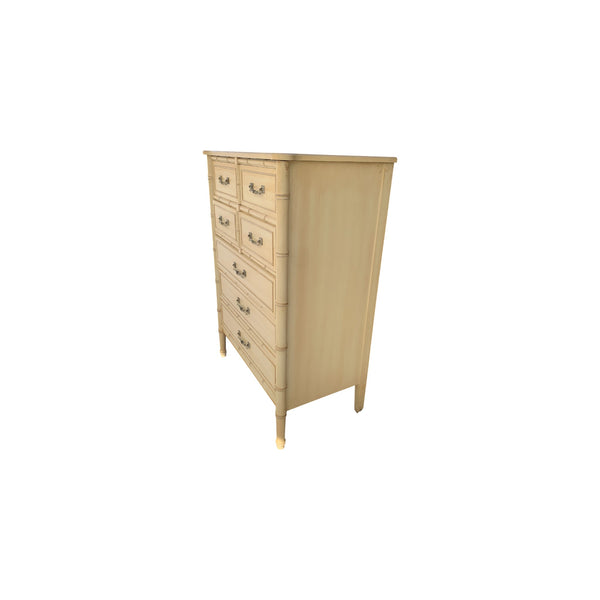 Henry Link Bali Hai Hollywood Regency Faux Bamboo Chest 5 drawers