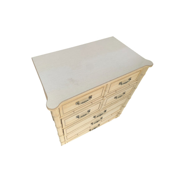 Henry Link Bali Hai Hollywood Regency Faux Bamboo Chest 5 drawers