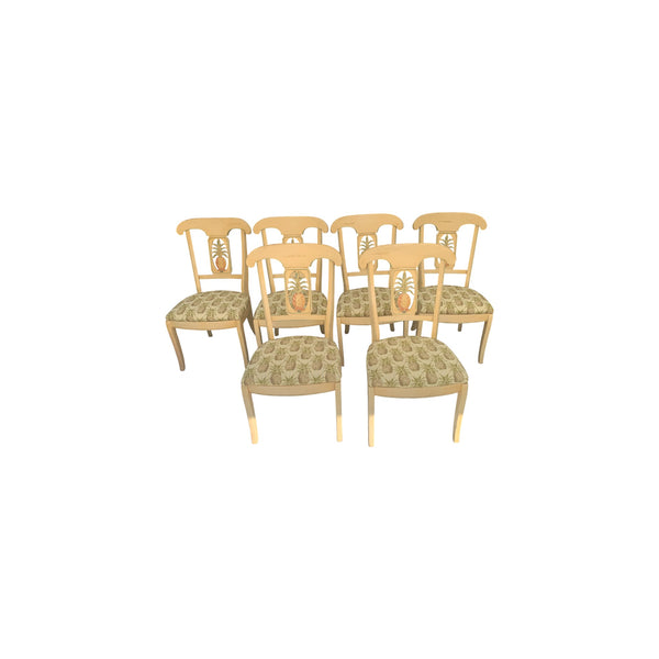 Ethan Allen Legacy Collection Pineapple Back Dining Chairs set of 6
