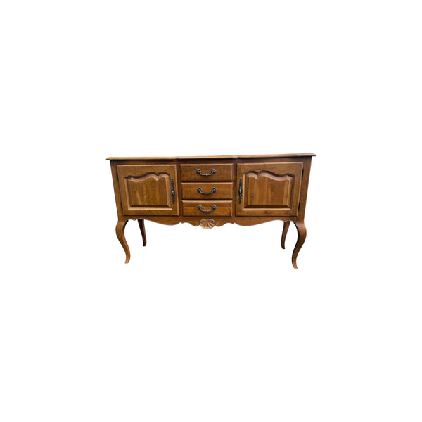 Ethan Allen Country French Collection Solid Birch 3 Drawer Buffet or Sideboard