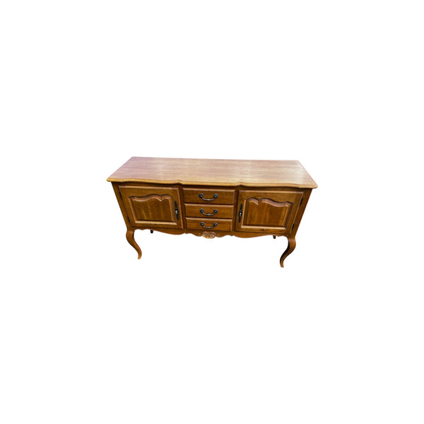 Ethan Allen Country French Collection Solid Birch 3 Drawer Buffet or Sideboard
