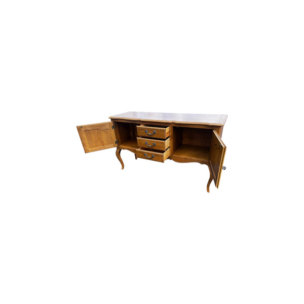 Ethan Allen Country French Collection Solid Birch 3 Drawer Buffet or Sideboard