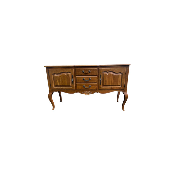 Ethan Allen Country French Collection Solid Birch 3 Drawer Buffet or Sideboard