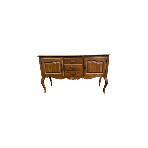 Ethan Allen Country French Collection Solid Birch 3 Drawer Buffet or Sideboard