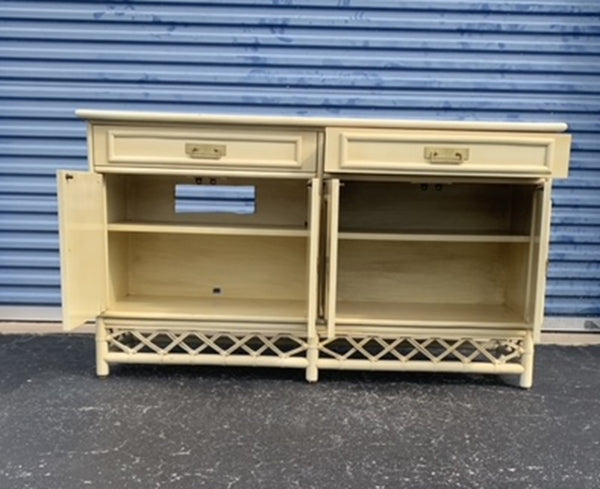 Ficks & Reed Faux Bamboo Credenza Sideboard