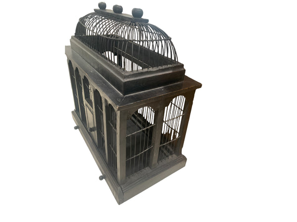 Small Victorian Style Wooden Bird Cage