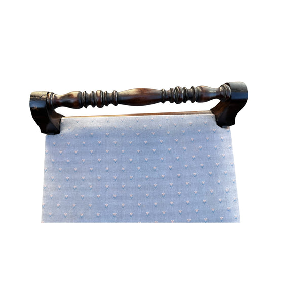 Antique Victorian Hand Carved Upholstered Stool