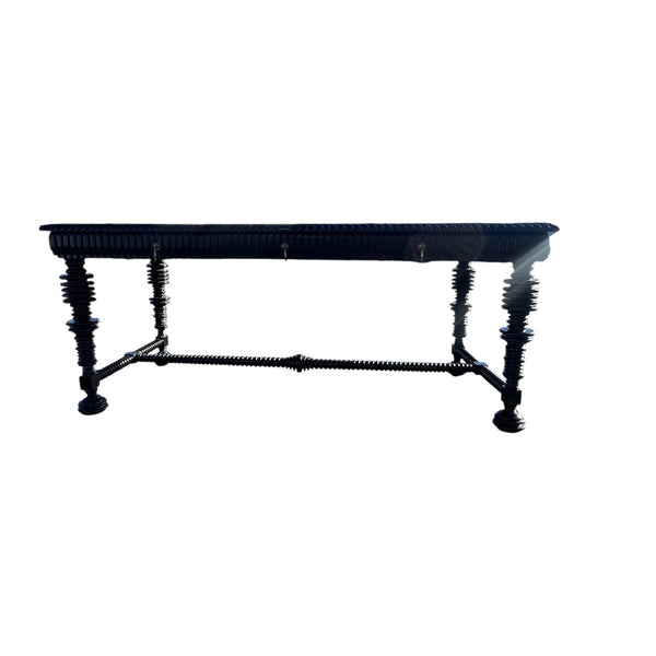 Mediterranean Noir Furniture Portuguese Writing Desk Black