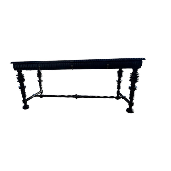 Mediterranean Noir Furniture Portuguese Writing Desk Black