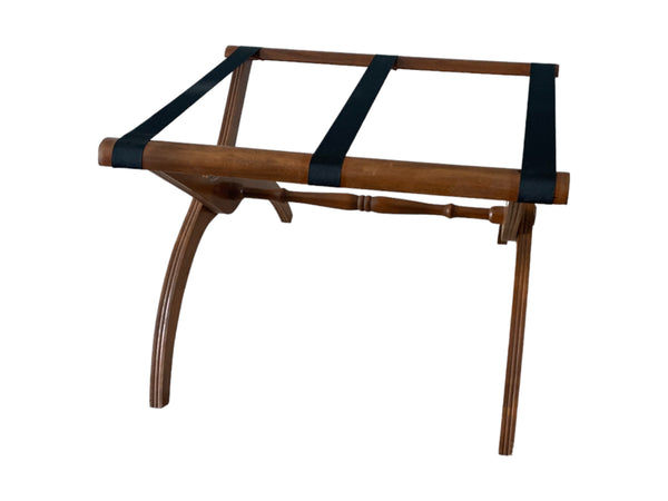 Mid Century Wooden Luggage Rack Stand