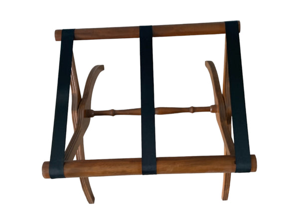 Mid Century Wooden Luggage Rack Stand