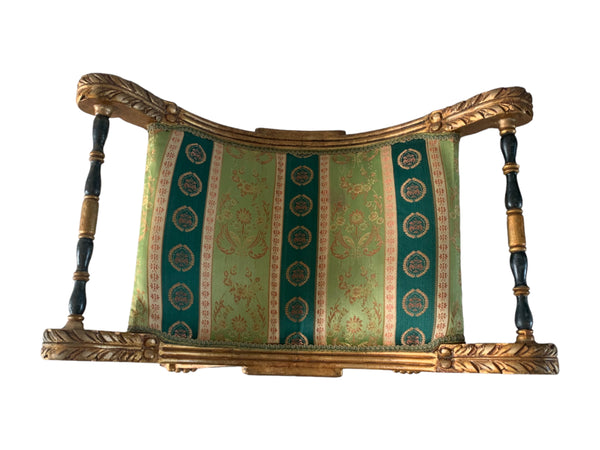 Late 20th Century Gold Giltwood Curule Bench